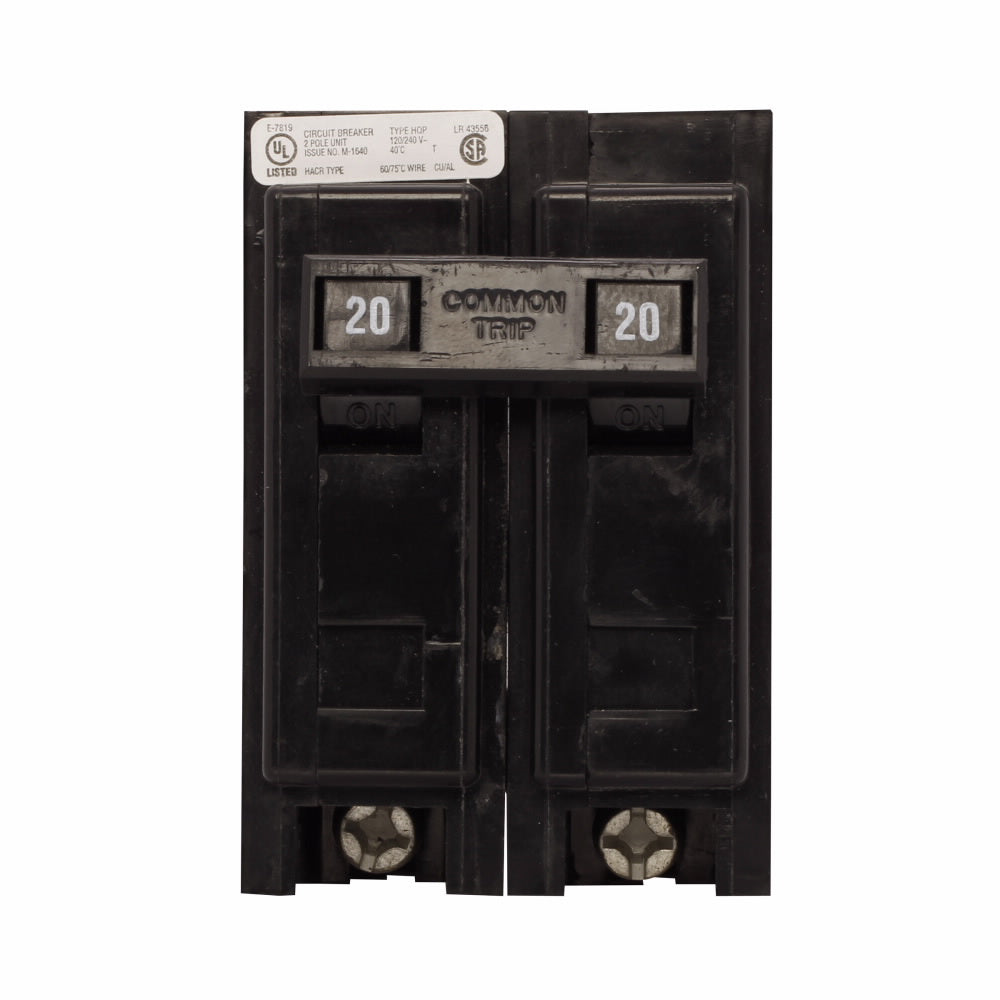 HQP2020 - Cutler Hammer Plug-In 20 Amp 2 Pole Circuit Breaker - Essential Electric Supply