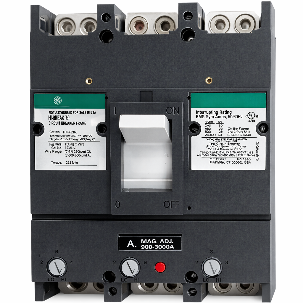 General Electric THJK426125LL Circuit Breaker | 600V 125A 2P 35kA@480V Bolt-On J600 Line