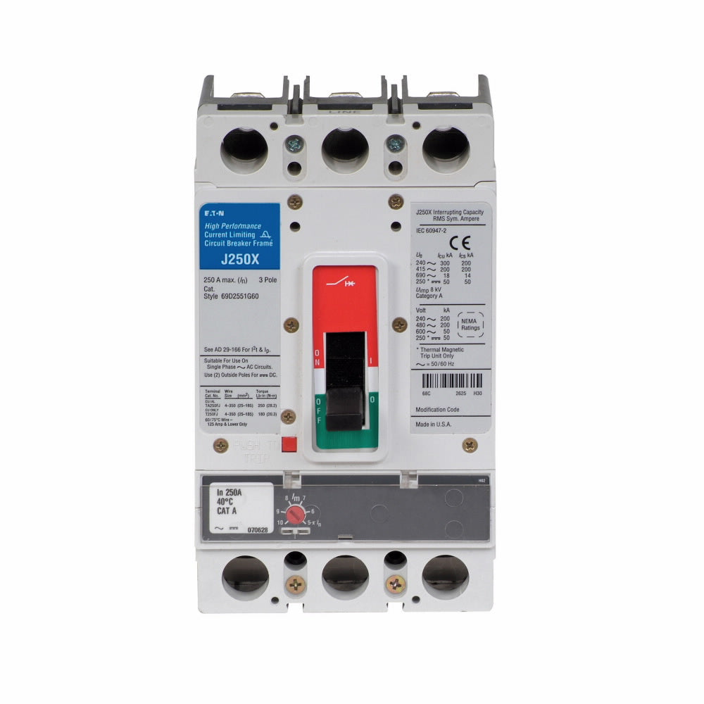 JGX3250FAG - Cutler Hammer Feed-Thru 250 Amp 3 Pole Circuit Breaker - Essential Electric Supply