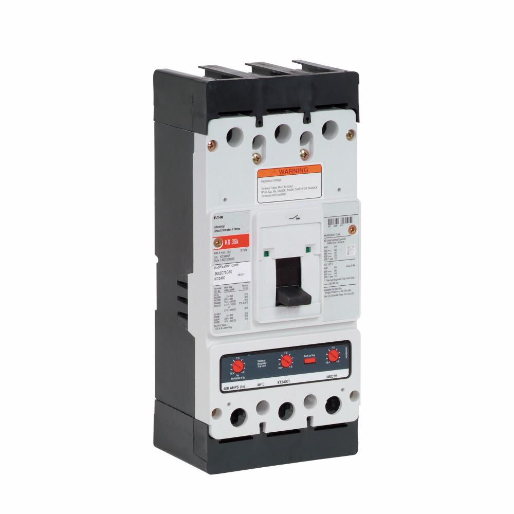 Cutler Hammer KD3400 Molded Case Circuit Breaker | 600V 400A 3P 35kA@480V Bolt-On Series C