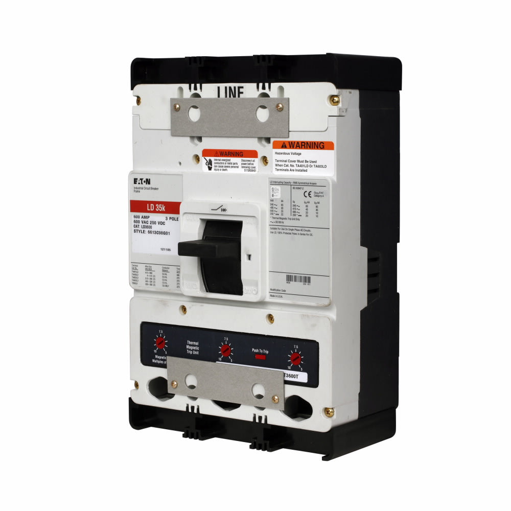 Cutler Hammer LD3500 Circuit Breaker | Series C LD 600V 500A