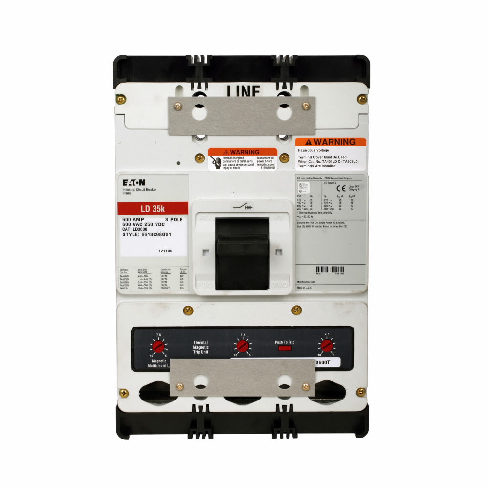 HLD3450W Cutler Hammer Molded Case Circuit Breaker Series C 450A 600V - Essential Electric Supply