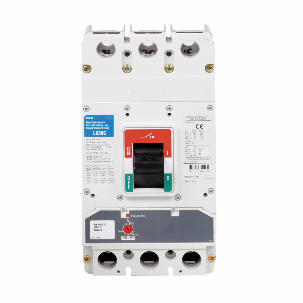 LGC3630NN Cutler Hammer Molded Case Circuit Breaker Series G 630A 600V - Essential Electric Supply
