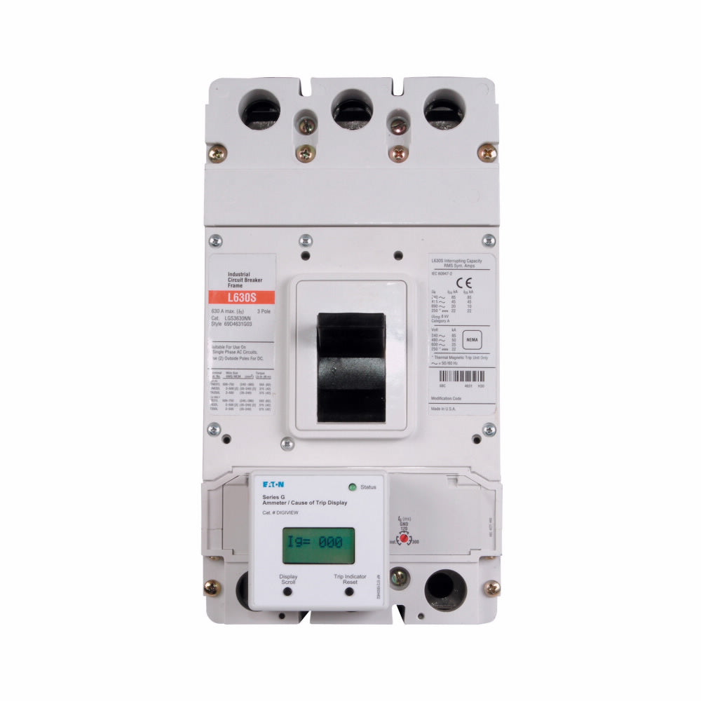LGS3630NN - Cutler Hammer Bolt-On 630 Amp 3 Pole Circuit Breaker - Essential Electric Supply