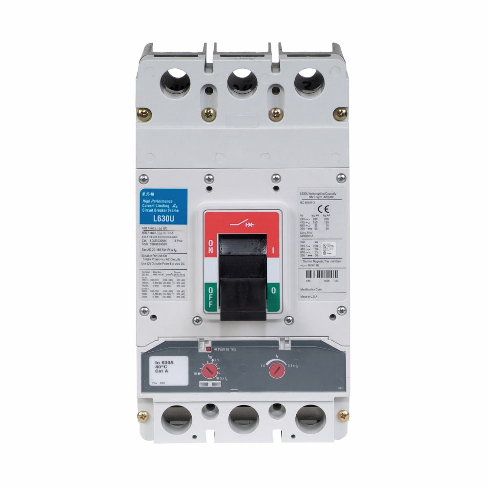 LGU3630NN Cutler Hammer Molded Case Circuit Breaker Series G 630A 600V - Essential Electric Supply