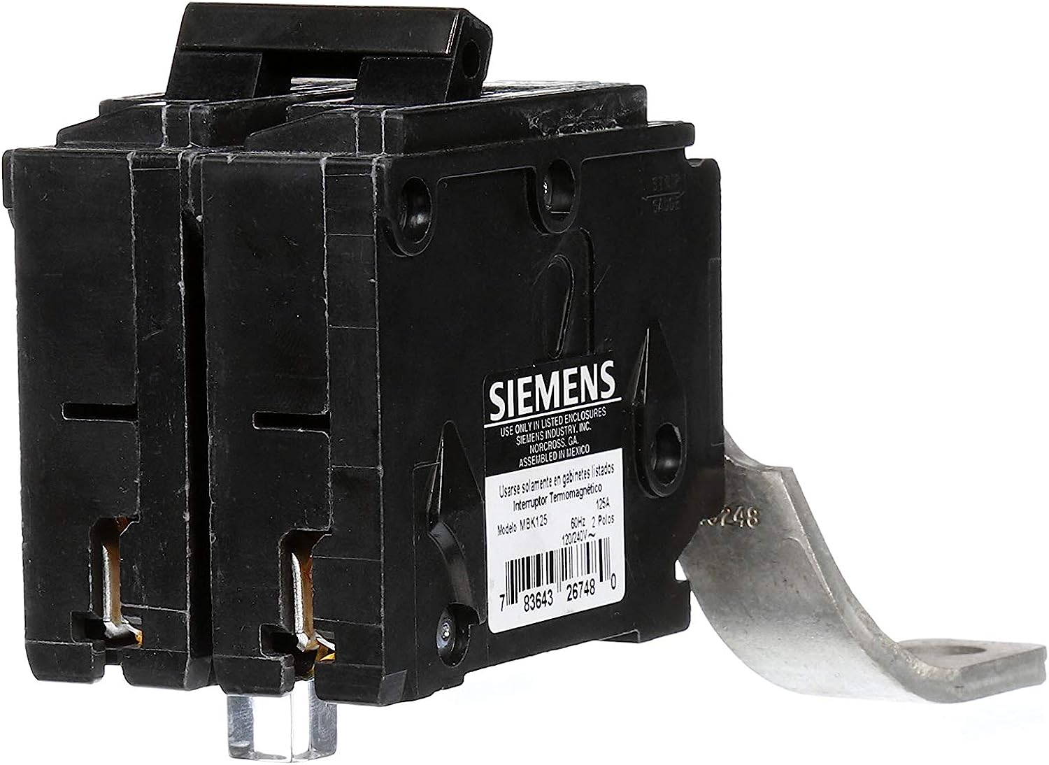 MBK125 - SIemens Plug-In 125 Amp 2 Pole Circuit Breaker - Essential Electric Supply