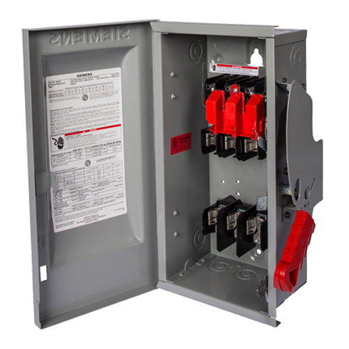 Siemens HF364SS Disconnect Switch (Fusible) Stainless Steel 200A 600V Nema 4/4X - Essential Electric Supply