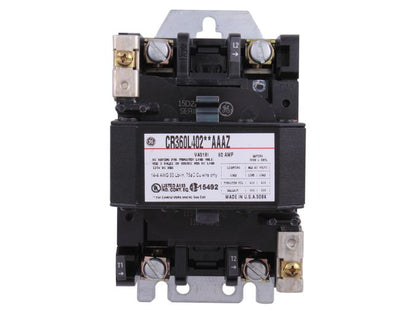 General Electric CR360L40202AAAZ Contactor 2 pole 1 phase 600V 60A 120V coil