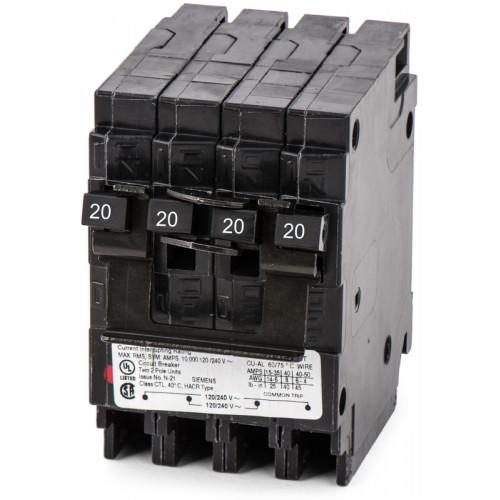 Siemens Q22020CT Circuit Breaker | 240V 20A 2P 10kA@240V Plug-In Q Series