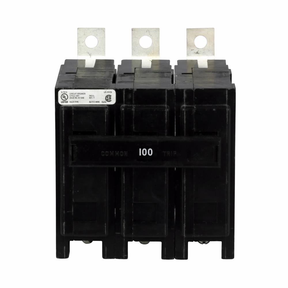 Eaton QBHW3100H Molded Case Circuit Breaker | 240V 100A 3P 22kA@240V Bolt-On QUICKLAG
