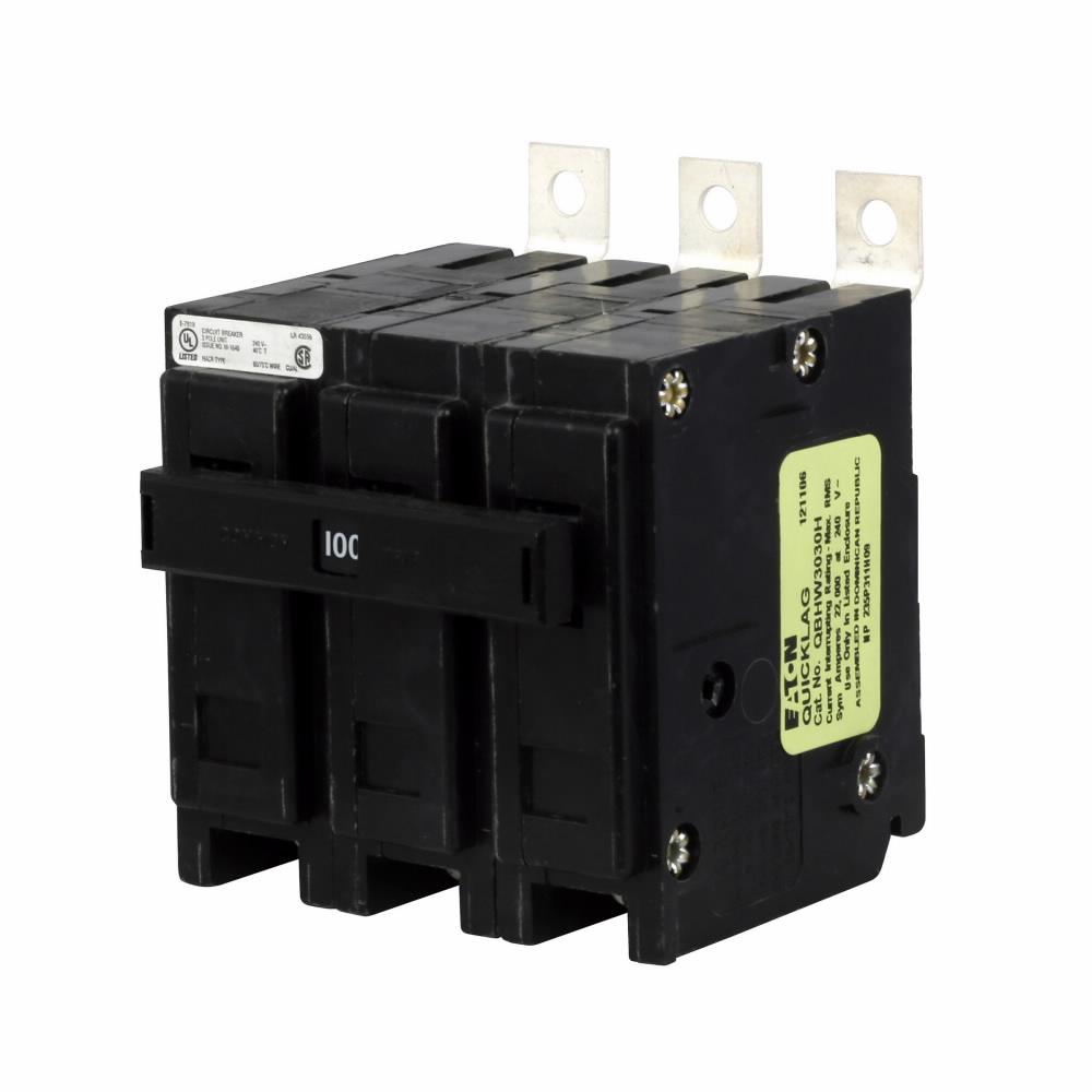 Eaton QBHW3100H Molded Case Circuit Breaker | 240V 100A 3P 22kA@240V Bolt-On QUICKLAG