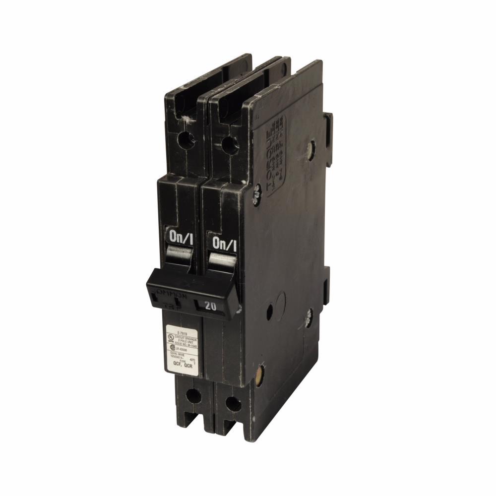 Cutler Hammer QCF2020 Circuit Breaker | 240V 20A 2P 10kA@120V Feed-Thru QUICKLAG