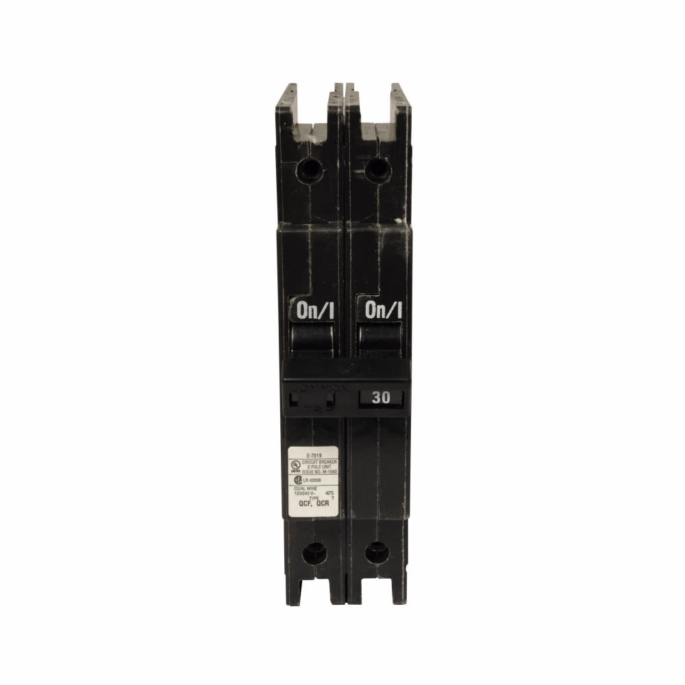 QCF2030 - Cutler Hammer Feed-Thru 30 Amp 2 Pole Circuit Breaker - Essential Electric Supply