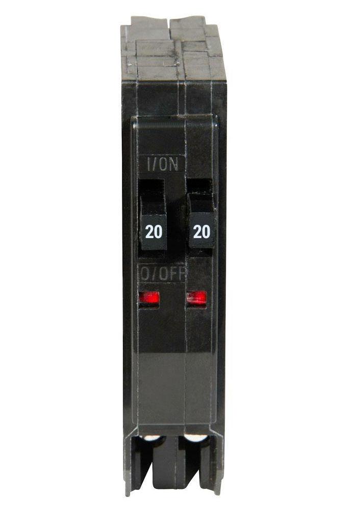 Square D QO2020 Circuit Breaker | 120/240V 20A 2P Plug-In 10kA@120V QO Series