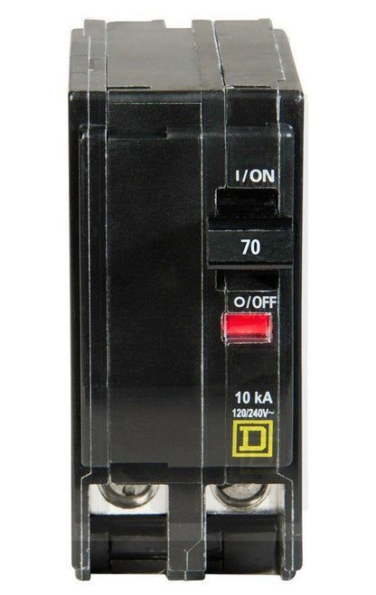 Square D QO270 Circuit Breaker 120/240V 70A 2P 10kA@240V Plug-In QO Series