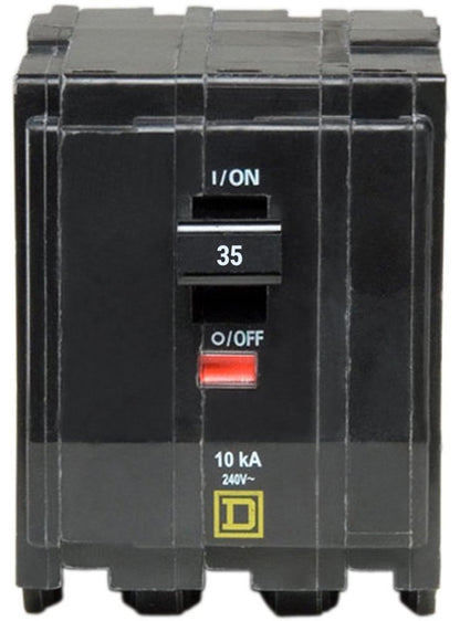 Square D QO335 Circuit Breaker | 240V 35A 3P 10kA@240V QO Series