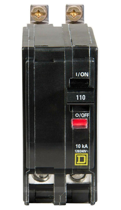 Square D QOB2110 Circuit Breaker | 120/240V 110A 2P 10kA@120V Bolt-On QOB Series
