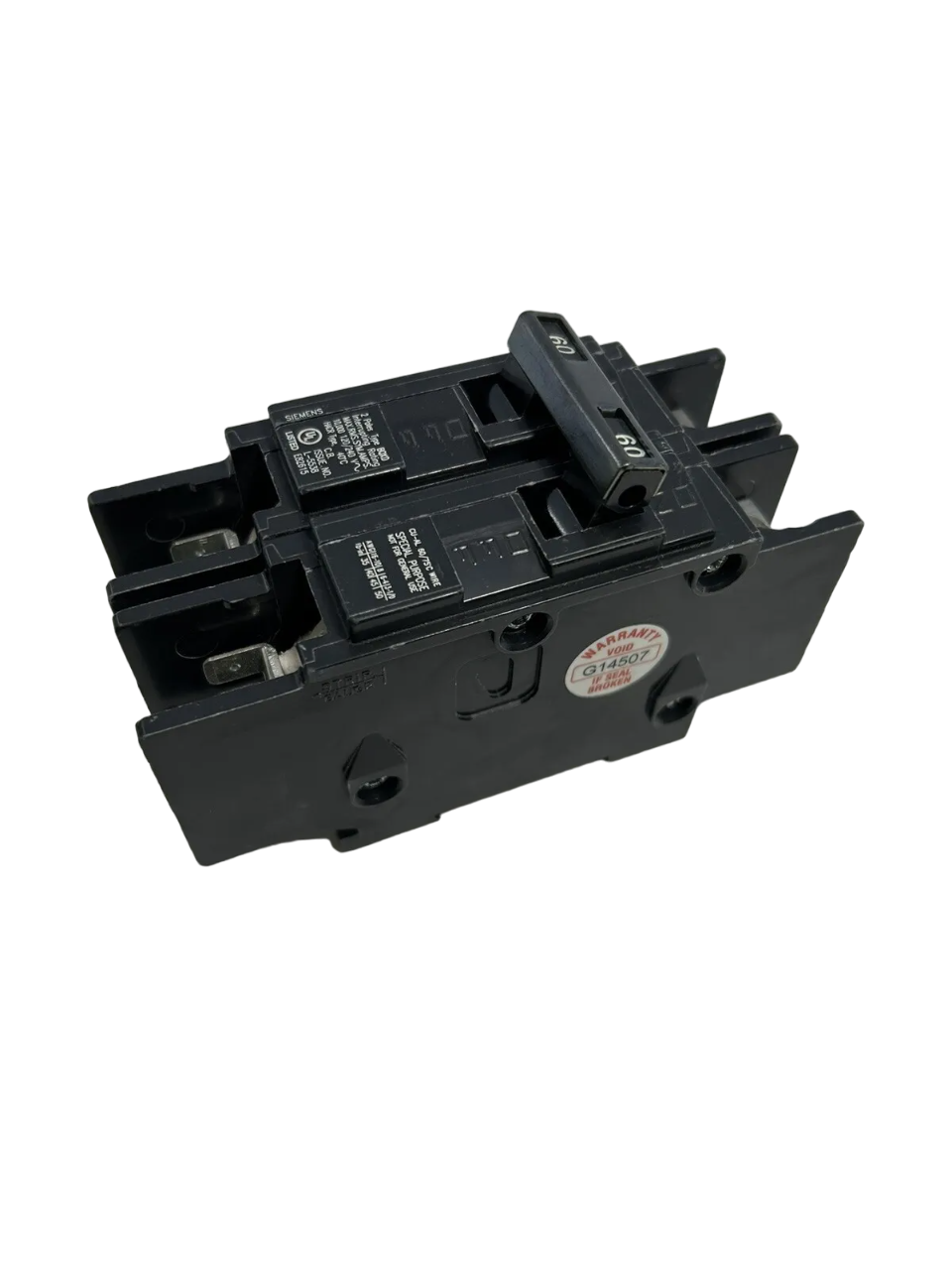 BQ2B060QXD - Siemens Bolt-on 240V 60A 2 pole circuit breaker 10kA@240V - Essential Electric Supply