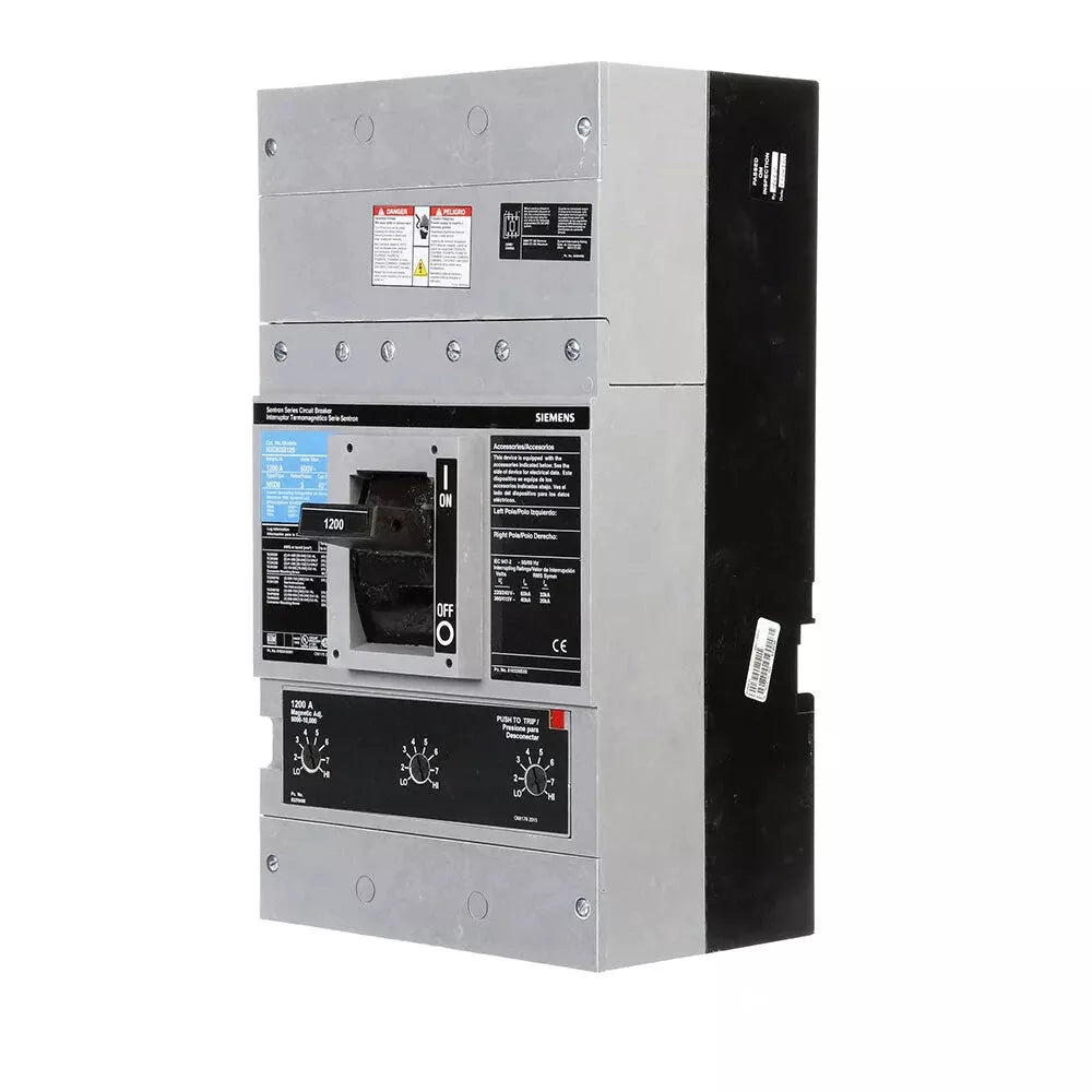 Siemens PXD63B120 Molded Case Circuit Breaker | 600V 1200A 3P 50kA@480V Bolt-On Sentron Series