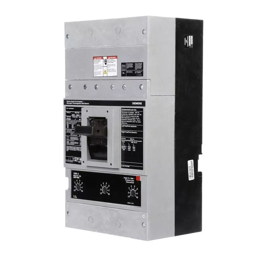 Siemens PXD63S160AL Circuit Breaker | 600V 1600A 3P 50kA@480V Feed-Thru Sentron Series