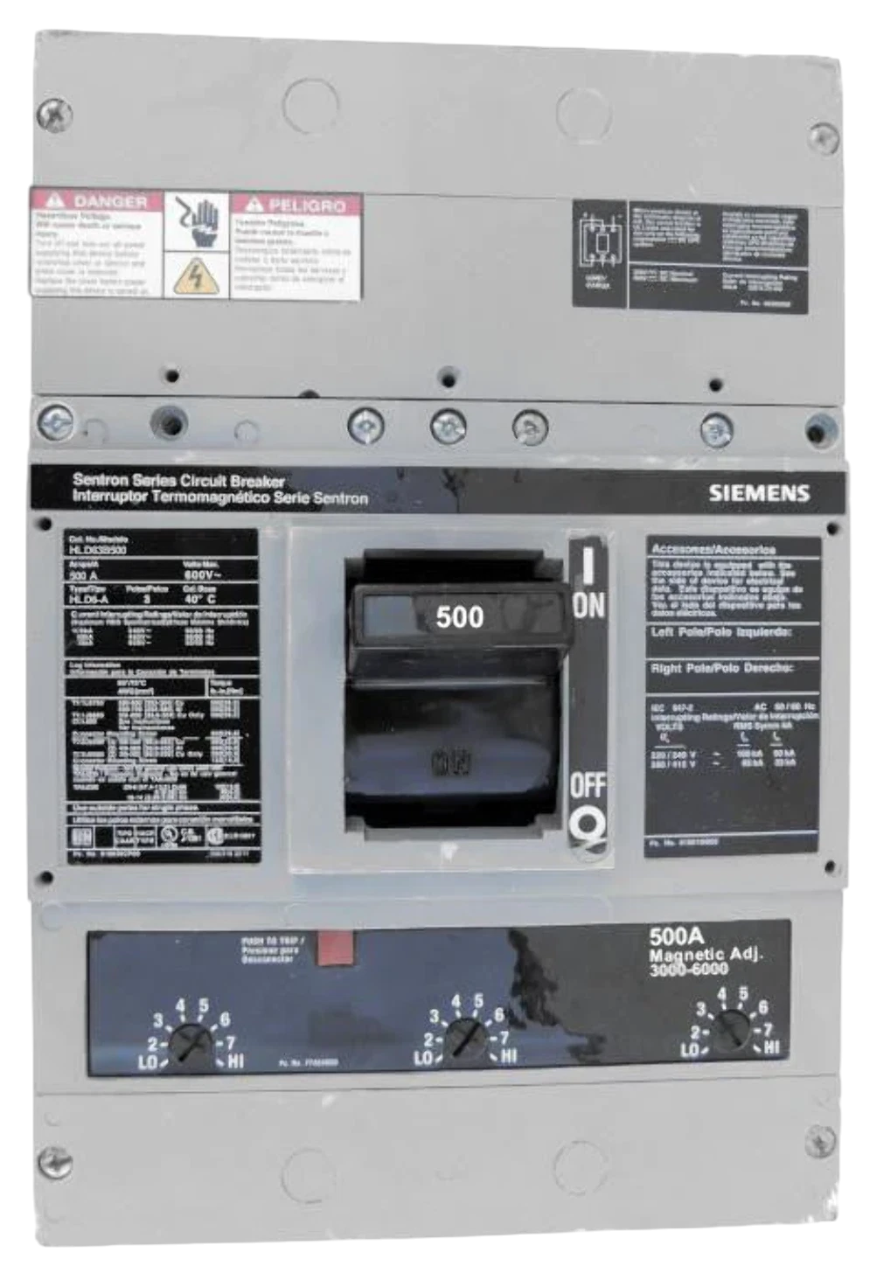 Siemens HLD63B250 Molded Case Circuit Breaker | 600V 250A 3P 65kA@480V Bolt-On Sentron Series