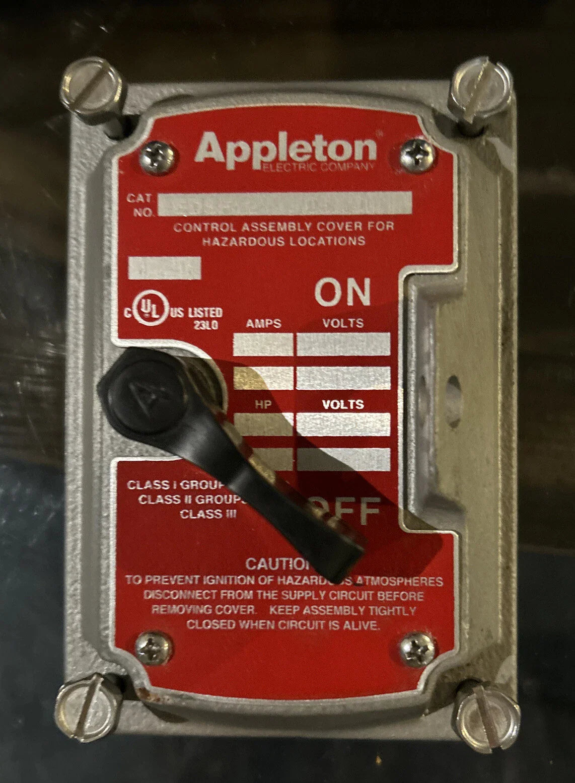 Appleton EDSF12 Explosionproof Control Station | 120/277 AC