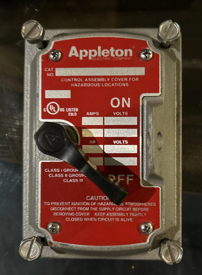 Appleton EDSF12 Explosionproof Control Station | 120/277 AC