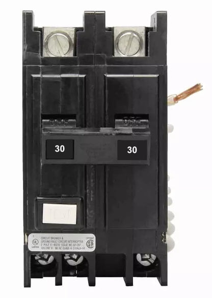 Cutler Hammer QCGFT2015 Circuit Breaker | 240V 15A 2P 10kA@240V Feed-Thru QC Series