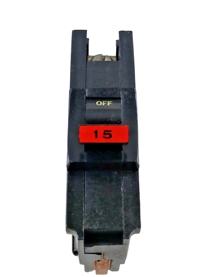 NA115 - Federal Pacific Plug-In 120V 15A 1 pole circuit breaker 10kA@120V - Essential Electric Supply