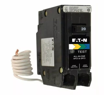 Eaton BRN120A1CS Circuit Breaker | 120V 20A 1P 10kA@240V Plug-In BR Series