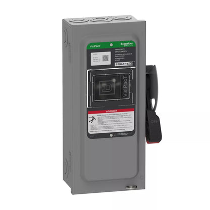 Square D VH361N Disconnect Switch | 600V AC/DC 3P 3 Pole 30AIC Fusible NEMA 1 VH