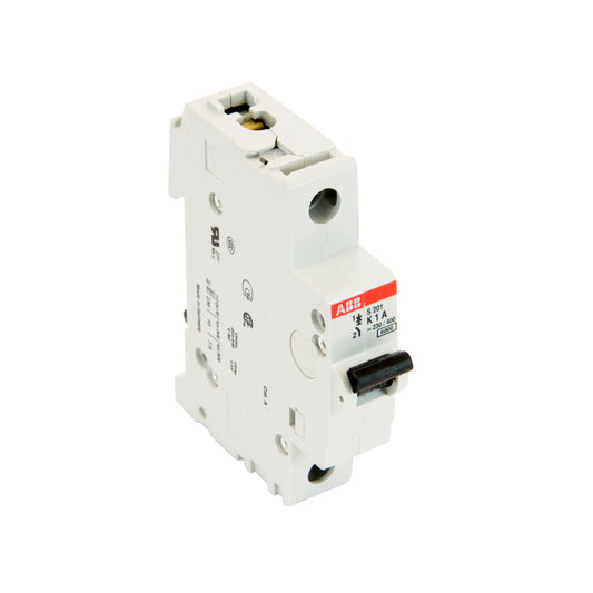 S201-K1 - ABB Feed-Thru 1 Amp 1 Pole Circuit Breaker - Essential Electric Supply