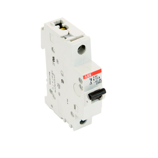 S201-K13 - ABB Feed-Thru 13 Amp 1 Pole Circuit Breaker - Essential Electric Supply