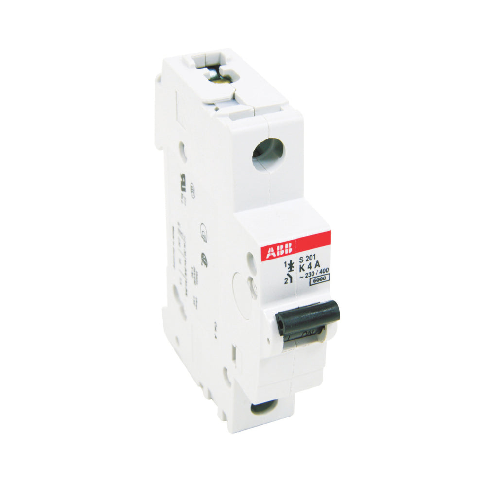 S201-K4 - ABB Feed-Thru 4 Amp 1 Pole Circuit Breaker - Essential Electric Supply