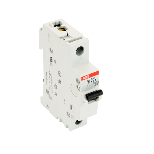 S201-K6 - ABB Feed-Thru 6 Amp 1 Pole Circuit Breaker - Essential Electric Supply