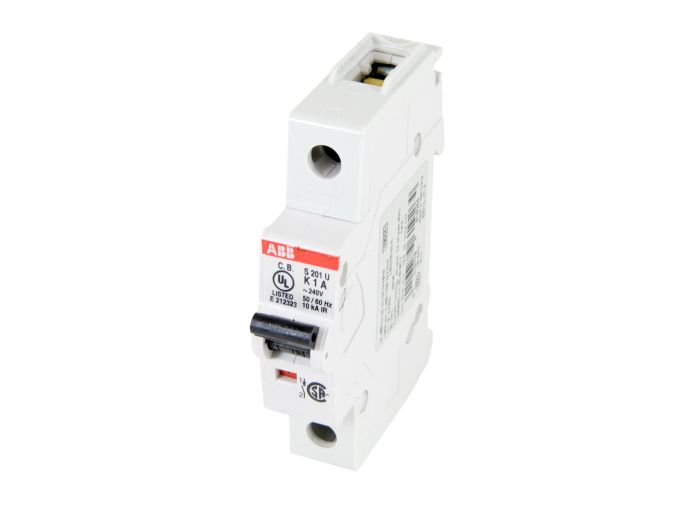 ABB S201U-K1 Circuit Breaker | 240V 1A 1P 10kA@240V Bolt-On S 200 U Series