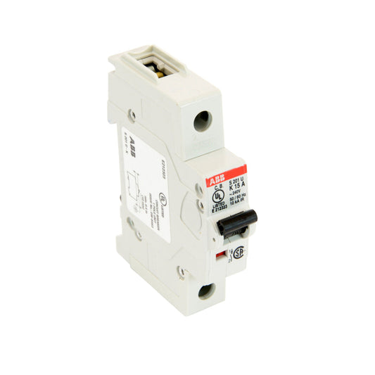 S201U-K15 - ABB Bolt-On 15 Amp 1 Pole Circuit Breaker - Essential Electric Supply