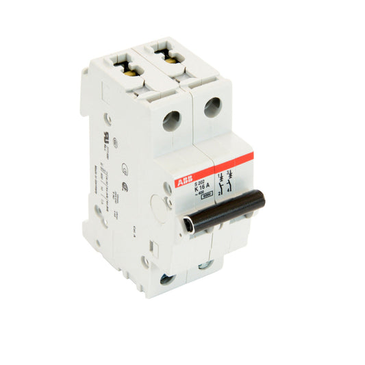 S202-K16 - ABB Feed-Thru 16 Amp 2 Pole Circuit Breaker - Essential Electric Supply