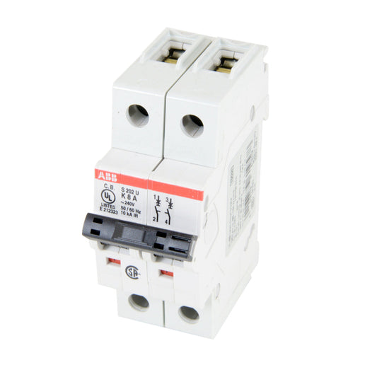 S202U-K8 - ABB Bolt-On 8 Amp 2 Pole Circuit Breaker - Essential Electric Supply