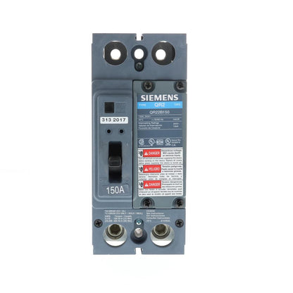 Siemens QR22B150L Molded Case Circuit Breaker | 240V 150A 2P 10kA@240V Feed-Thru
