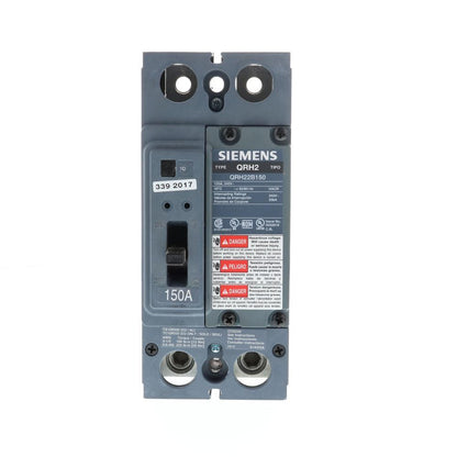 Siemens QRH22B150L Circuit Breaker | 240V 150A 2P 25kA@240V Feed-Thru QR Series