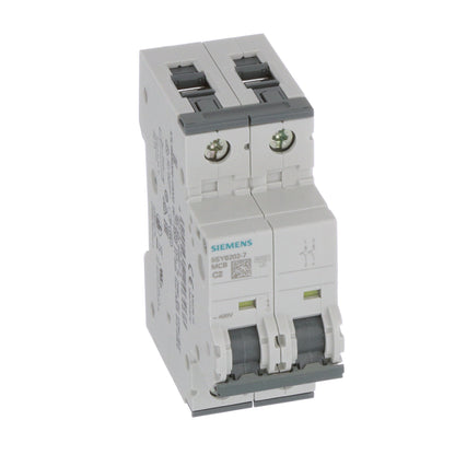 Siemens 5SY6202-7 Circuit Breaker | 400V 2A 2P 6kA@400V Feed-Thru Sentron