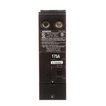 Siemens QN2175R Circuit Breaker | 240V 175A 2P 10kA@240V Plug-In Q Series