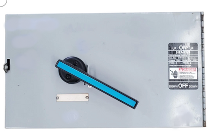 Siemens V7F3604J Panel Mount Switch | 600V 200A 3P Fusible Vacu-Break