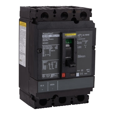 Square D HDF36150 Circuit Breaker | 600V 150A 3P 18kA@480V Bolt-On Powerpact