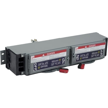 Square D QMB321TD Panel Mount Switch | 240V 30A 3P Fusible QMB Series E1-E2