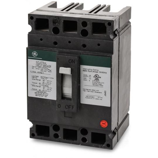 General Electric TEB132080WL Circuit Breaker | 240V 80A 3P 10kA@240V Feed-Thru E150 Line