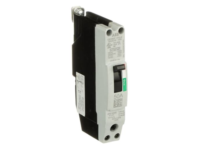 General Electric TEYL1050B Circuit Breaker | 480V 50A 1P 65kA@480V Bolt-on Panelboard TEYL Series