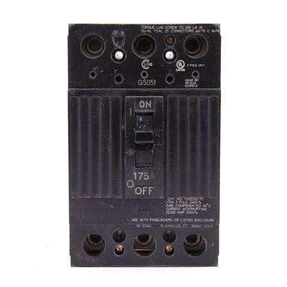 General Electric THQD32175WL Circuit Breaker | 240V 175A 3P 22kA@240V Feed-Thru Q-Line