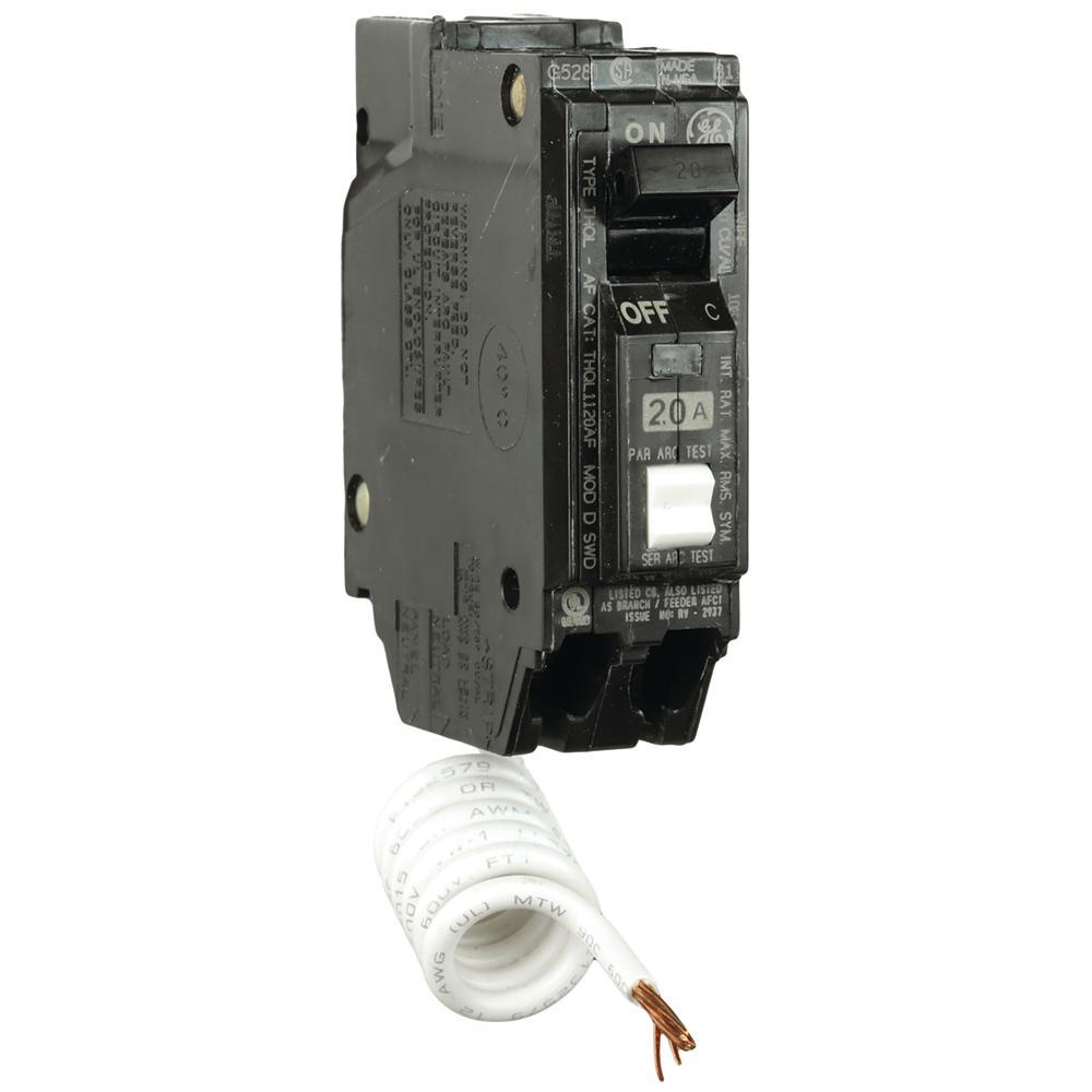 General Electric THQL1120AF2 Circuit Breaker | 240V 20A 1P 10kA@240V Q-Line